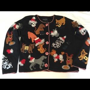 Vintage Michael Simon Holiday Dog Sweater